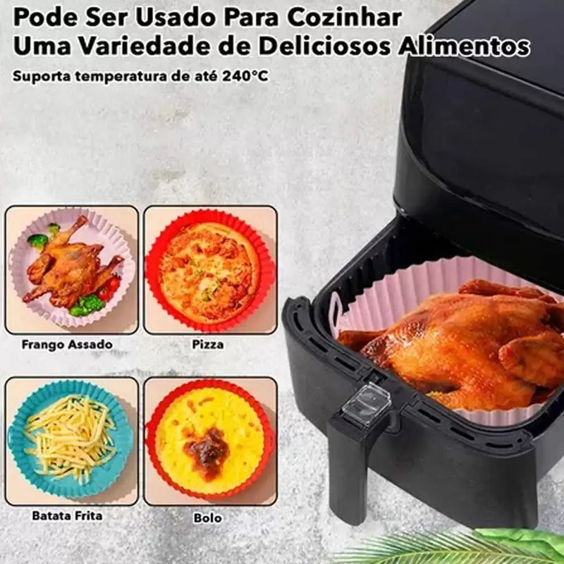 Kit 6 Capas Protetoras de Silicone para AirFryer Medidas Diferentes