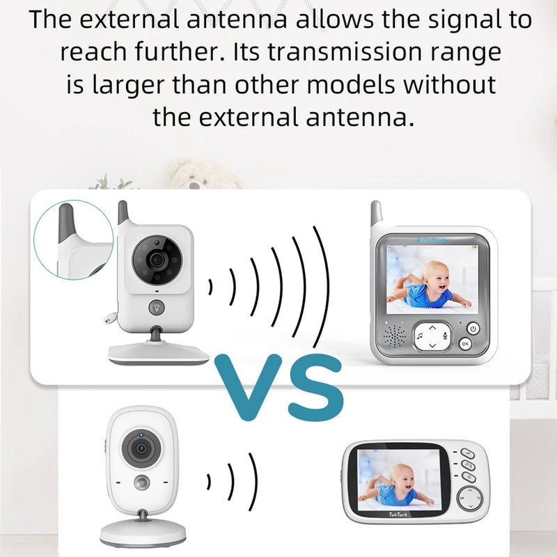 Monitor de bebê com vídeo TakTark 3,2 polegadas